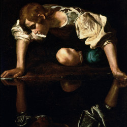 Narcissus, Caravaggio, 1597–1599